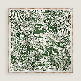 Flamingo Party Tattoo double face scarf 90 | Hermès Netherlands